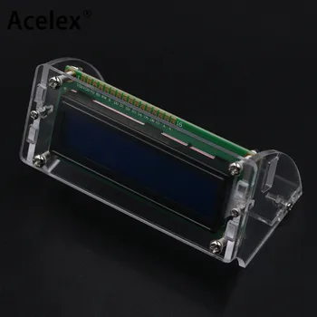 Transparentné Akrylátové Shell pre LCD1602 LCD Displej s Skrutka/Matica LCD1602 púzdro držiak (č. s 1602 LCD)