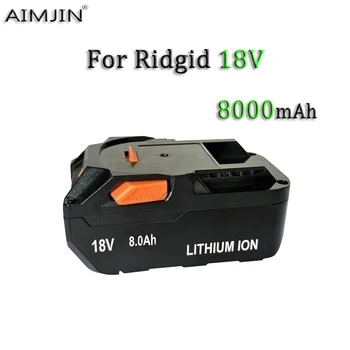 18V 8.0 AH Li-ion Batéria Vhodné Pre AEG RIDGID R840087 R840085 L1815R L1850R L1830R R840083 Série Bezšnúrových elektrických Nástrojoch