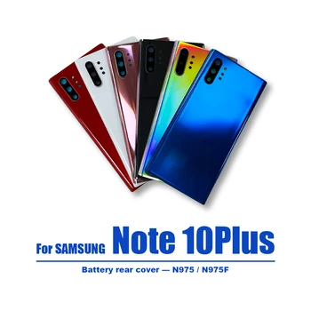 Nový Zadný Kryt Pre Samsung Galaxy Note10Plus N975 N975F Batérie Zadné Dvere 3D Sklo Panel Batéria Bývanie Prípade+Lepidlo+Objektív