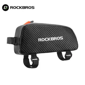 Rockbros úradný Cyklistické Tašky Reflexné Rám Rúrky Bag, Predné Vrecko Veľkú Kapacitu Fietstassen Ultralight Taška na Bicykli Pannier