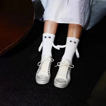 Roztomilý Pár Ponožky Magnetické 3D Strane HoldingSocks Lete Muži Ženy Ponožky, Bavlnené Ponožky, Športové Ponožky Vtipný Darček