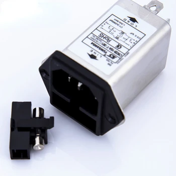IEC 320 C14 Male Zásuvka 10A moc EMI filter s poistka CW2B-10A-T (001)
