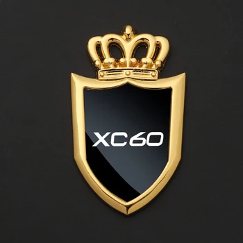 Auto odznak nálepky bočné okná kovové telo auto samolepky pre Volvo XC60 s logom auto príslušenstvo