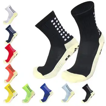 Vysoko Kvalitný Futbal Ponožky pre Futbal Tenis Basketbal Grip Športové Ponožky pánske Non-Slip Anti-Slip Stredné Rukáv Školenia