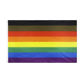 90x150 CM Philadelphia Philly Gay Dúhová Vlajka Vlajka na Ozdobu