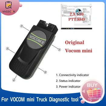 Ťažkých Nákladných 2.8.150 Premium Tech Nástroj pre VOCOM II Vocom2 mini Diagnostický Nástroj, Kamiónu, Autobusu bager diagnostický nástroj