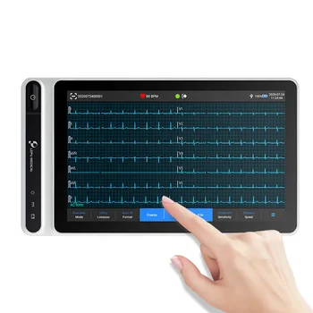 NeoECG S120 7 palcový kapacitný dotykový displej 12 Viesť EKG EKG Prístroj Machine12 Kanál Prenosné Ekg Holter