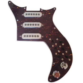Prewired Popáleniny Tri-Sonic Snímače pre BM Červená Špeciálne Gitarové NOVÉ Vopred Káblové Pickguard Postroj TriSonic Zváranie Postroj