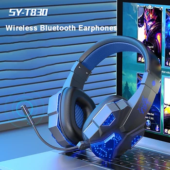Hra Bezdrôtové Bluetooth Slúchadlá Prenosný Počítač Slúchadlá Mikrofón HIFI Stereo Slúchadlá, Aux Hudobné Slúchadlá Cez Ucho Bluetooth