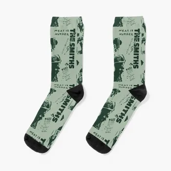 Kováčska - Mäso je Vražda (Japončina) (zelený variant) Ponožky darčeky pre mužov Zábava ponožky, kompresné ponožky Ponožky žena