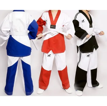 Dobok Taekwondo Jednotné Bojové Umenia Tae Kwon Robiť tvaru Telocvični Školy MMA Predvedenie Výkonu Tímu oblečenie Pre Deti A Dospelých
