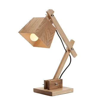 Nordic masívneho dreva stolové lampy, nočné lampy jednoduché osobnosti tvorivý Japonský štýl detí je stolová lampa muž zdvíhateľnej bedr