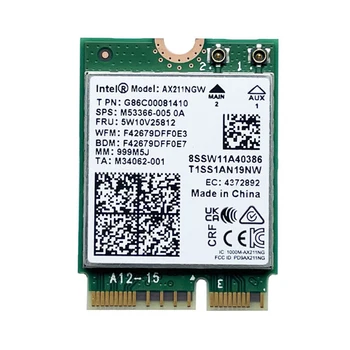 2.4 GHz/5 ghz WiFi Karta Bluetooth-kompatibilné 5.3 3000Mbps WIFI6E Sieťová Karta Dual Band WIFI6E Bezdrôtovú Kartu, M. 2 CNVio2 pre Notebook