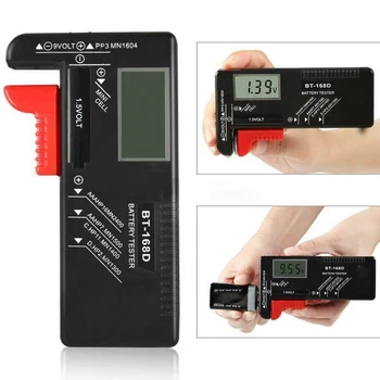 AA AAA Kapacita Batérie Indikátor 18650 Lítiové Batérie Tester Napätia Volt na Meter Monitor Detektor Úložný Box Prípade Držiteľ