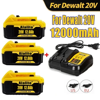 Pre Dewalt DCB200 20V 12000mAh Náhradná Batéria Kompatibilná s Pre Dewalt 20V 18 v a 20 Vot Nástroje Pre Dewalt