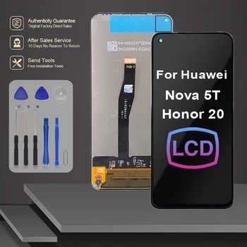 6.26 Palcový Pre Huawei Nova 5T Dotykový LCD Displej Digitalizátorom. Montáž YAL-L61 YAL-L71 YAL-L61D Displej Pre Česť 20 Lcd S Rámom