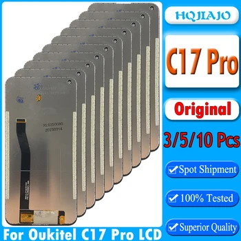 3/5/10PCS Pôvodný Pre Oukitel C17 Pro LCD Displej Dotykovej Obrazovky Montáž Na C17 Pro LCD Náhradné Diely 100% Testované