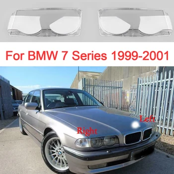 Auto Predných Svetlometov Kryt Pre BMW 7 Series 1999 2000 2001 Kryt Objektívu Facelift Svetlo Tienidlo Shell Starostlivosť o Vozidlo Výrobkov Automobilového priemyslu