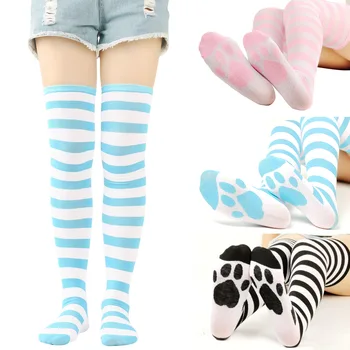 Anime Lolita Mačka Packa Pančuchy JK Jednotné Ponožky Cute Kitty Pazúr Ponožky