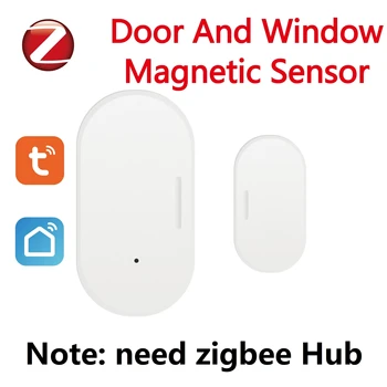 Tuya Zigbee Dvere A Okna, Magnetický Senzor Bezdrôtové Pripojenie Smart Home Bezdrôtový Dvere Dvere Magnetické Detektory Automatizácie