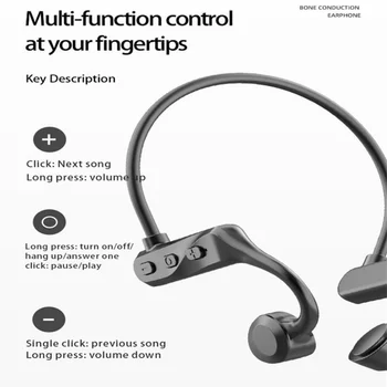 Kostné Vedenie Slúchadlá Bezdrôtové Bluetooth Slúchadlá s Mikrofónom Nepremokavé Headset Hráč Športové Slúchadlá pre Cvičenie so Systémom