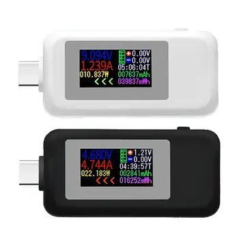 Detektor Displej Napájanie Tester Monitor Farebné Banka Mobile Meter Nabíjací Prúd Typ Batérie-c Napätie