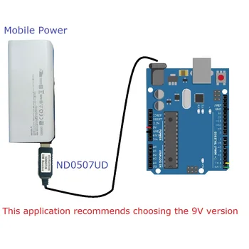 DC-DC Krok-up Conerter USB 9V/12V Napätie Boost Kábel pre Arduino UNO MEGA2560 Wifi Router Mobile Power Smart Reproduktor