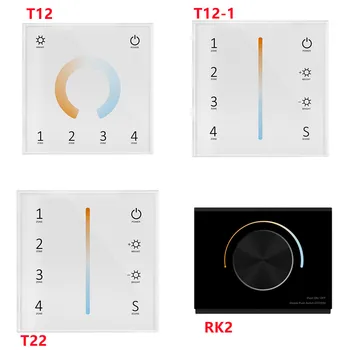 2.4 G Bezdrôtový CCT Panel Diaľkové DMX512 RF master Každú zónu multi-zone remote pre dual color /farba teploty led pásy