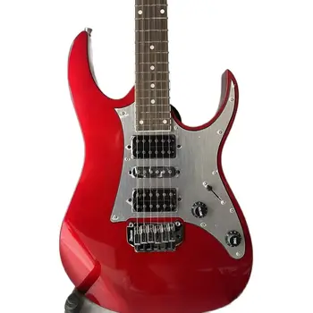 Pôvodné Priamy Predaj Nové Malé Dvojité Rocker Elektrická Gitara Kovové Červené