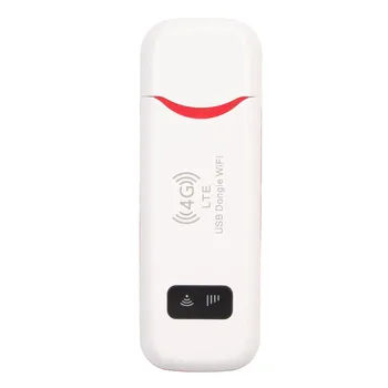 4G USB Mobile WiFi White High Speed Prenosný WiFi Hotspot USB Powered Multi Zariadenia Podporujú Bezpečné Šifrovanie pre Telefón pre TV