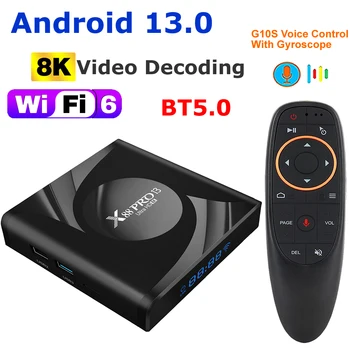 X88 Pro 13 Android 13.0 TV Box Rockchip RK3528 s veľkosťou 4 gb, 128 GB 64 GB 32 GB Podpora 8K Dekódovanie Videa USB3.0 Wifi6 BT5.0 Media Player