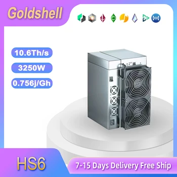 Goldshell HS6 Handshake&Blake2B-Sia Miner 4.3 TH Asic Mail Stroj s Napájaním Zahrnuté