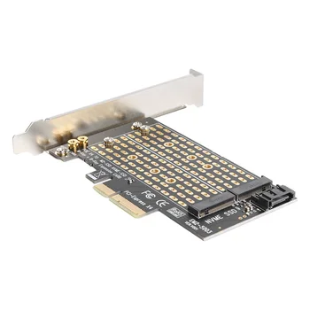 M+B Kľúč M. 2 NVME SSD do PCIE SATA Adaptér Rozširujúca Karta pre 2230 2242 2260 2280