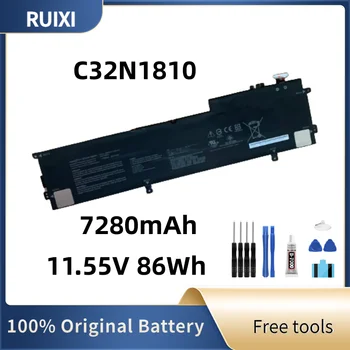 RUIXI Pôvodné 11.55 V 86Wh 7280mAh C32N1810 batérie Pre ZenBook Flip 15 UX562FD UX562FN UX562 series Notebook +Bezplatné Nástroje