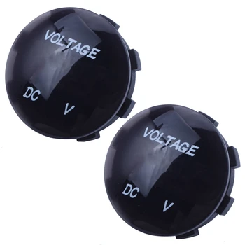 2X 5V-25V DC Voltmeter LED Digitálny Displej Panel Namontované Kolo Nepremokavé Auto, Motocykel, Auto