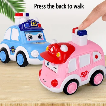 Deti Inerciálnych Auto Hračky Mini Policajné Auto Ambulancie Deti Vytiahnuť Späť Autá Set S Play Mat Narodeniny, Darčeky Pre Deti