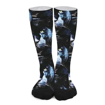 Black Panther Umenie - Po Polnoci Ponožky zábavné ponožka snehu luxusné ponožky, vyhrievané ponožky