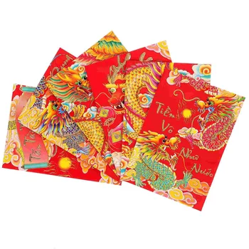 6 Ks Peniaze Obálky Dragon Papiera Červené Pakety Obálky Čínsky Roztomilý Tradičné Vrecku Šťastie Taška Nový Rok Darček
