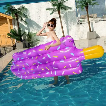 Voda Plávajúce Riadok Oko-lov Ice Cream Plávajúce Posteľ Jedinečný Bazén Float pre Ľahké Nafúknutie Defláciu Obchod Skladací Bazén Float