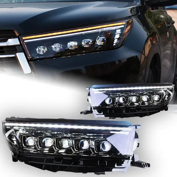 Auto Svetlá pre Toyota Highlander Svetlometu Projektor Objektív 2018-2020 Dynamického Signálu čelová Lampa LED Svetlá Drl Auto Príslušenstvo