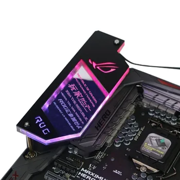 ATX IO ARGB Osvetlenie Panelu DIY AURA SYNC 5V ROG MOBO Lightboard,Prispôsobené základnej Dosky, Dekoratívne Dosky PC Gamer Modding