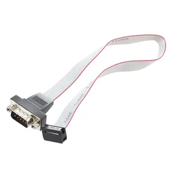 DB9 RS232 10-Pinový plochý Kábel Konektor pre Adaptér