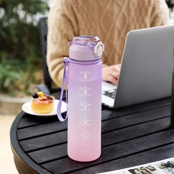 1000ml BPA Free Fľaša na Vodu pre Outdoorové Športy Nepresakuje Drinkware Nápojov Poháre