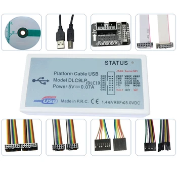 DLC9LP Mini Platformu Kábel USB Podporovať Všetky Xilinx Zariadenie s Jtag Kábel Adaptéra