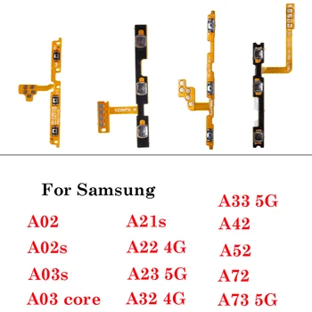 1pcs Pre Samsung Galaxy A02 A02S A03 Core A21S A22 A23 A32 A33 A42 A52 A53 A72 Tlačidla Napájania zapnite vypínač Tlačidlo Flex Kábel