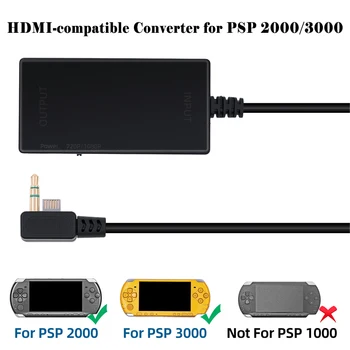 3M kompatibilný s HDMI Vdeo Audio Adaptér Converter Drôt, Kábel Kábel pre PSP 2000/3000 Herné Konzoly pre 720p/1080p Rozlíšenie HDTV