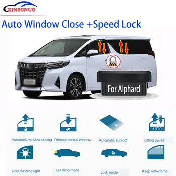 XINSCNUO Nové Inteligentné elektronika okno výťah Pre Toyota Alphard 2014 2015 2016 2017 2018 2019 Auto OBD Speed Lock & Okna bližšie