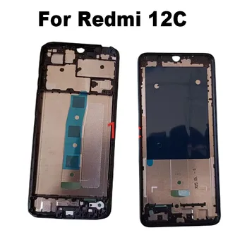 Nové Pre Xiao Redmi 12C Predný LCD Rám a Panel Stredný Rám Späť na Bývanie Prípade Mid Doska