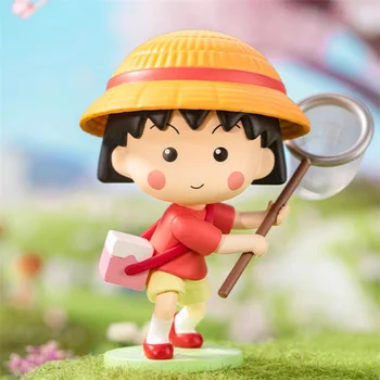 POP MART Zaujímavé Život Séria Kawaii Chibi Maruko-Chan Akcie Obrázok Hračky, Bábiky, Dekorácie Narodeninám Darčeky Pre Deti, Dievčatá