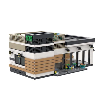 PLEJ61001 City Architektúry Villa Chata Model Stavebné Bloky Kompatibilné Moderné Domy Modulárny rodnej Obce Konštrukcia Hračky